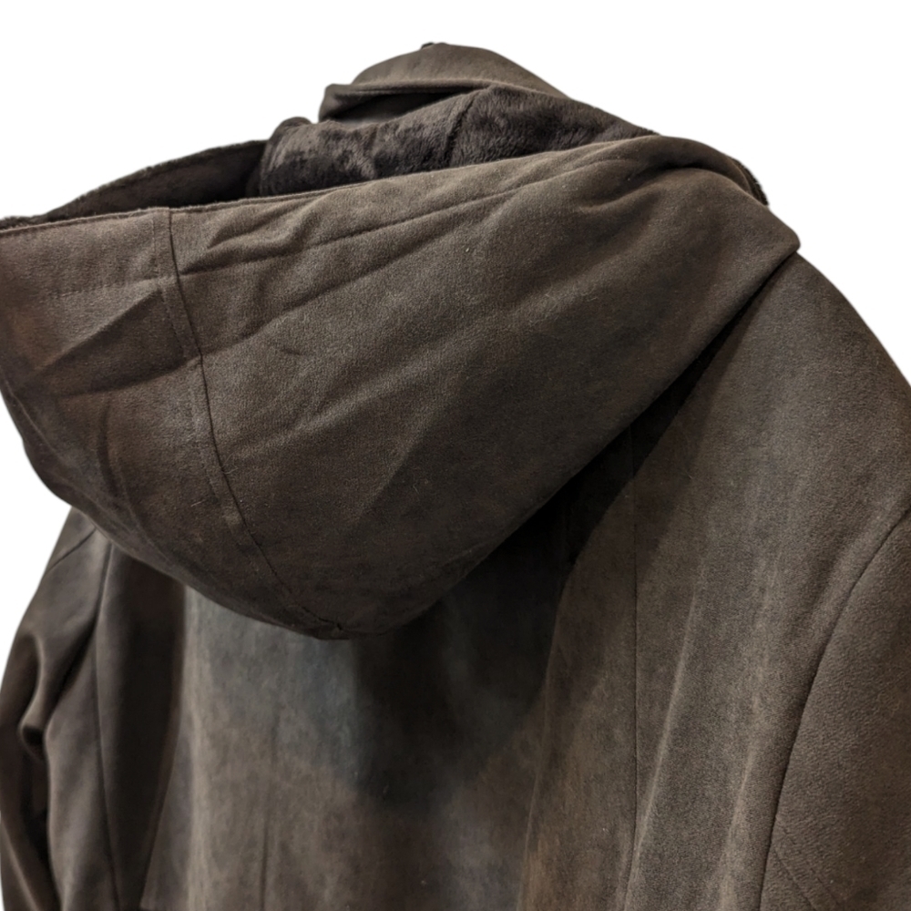 Braetan Chocolate Brown Hooded Women's Cold/Wet Weather Parka (XL) - Picture 7 of 9